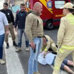Ciclista atropelado é preso por secretário durante atendimento