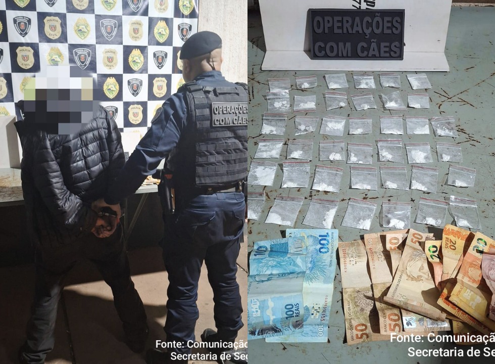 Homem que se passava por entregador é preso por tráfico de drogas em Maringá