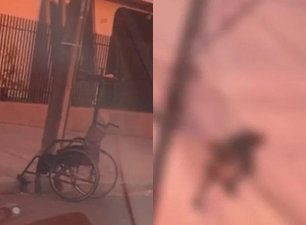 Vídeo de suposto cadeirante furtando fiação em poste chama atenção em Maringá